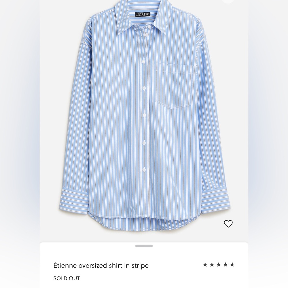 J. Crew Étienne Oversized Striped Shirt